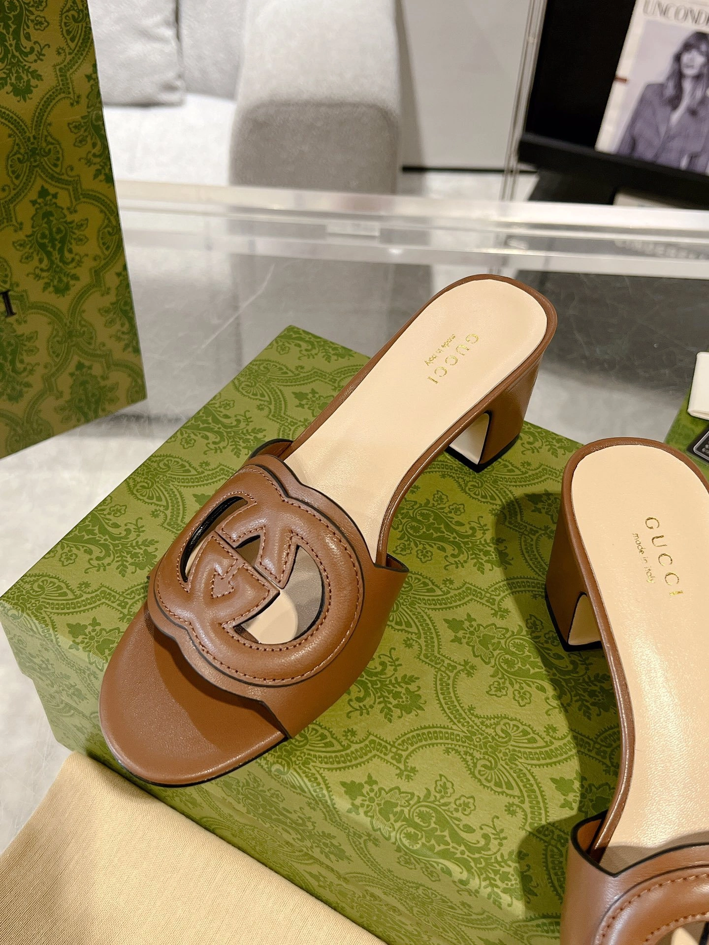 COCO-- 6u33i 782413 AAAZG 2535 sheepskin Heel height：5.5CM item:E-X032D0225